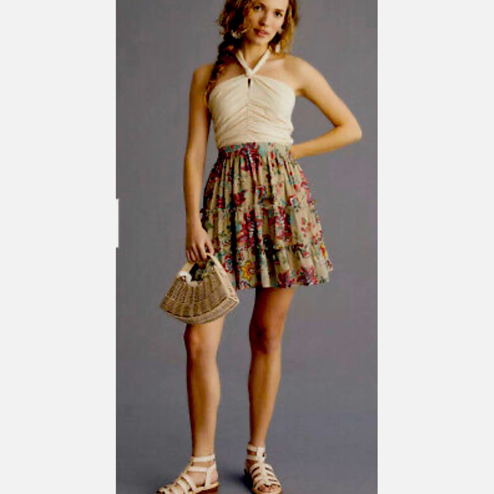 Let it be Anthropologie mini skirt
